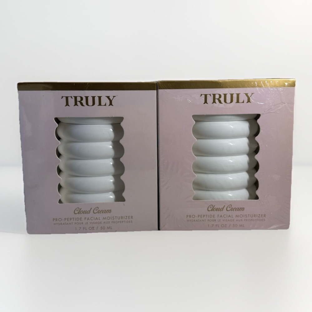 TRULY Cloud Cream Pro-Peptide Facial Moisturizer 1.7 Fl OZ Lot Of 2